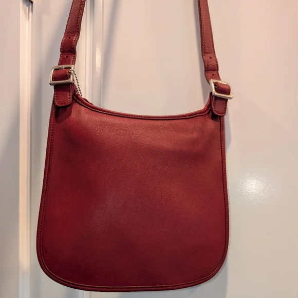 Coach | Bags | Coach Legacy Hippe Flap Vintage Red Leather